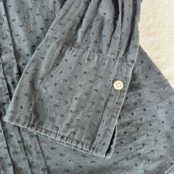 J. Crew Women's Navy Tuxedo Button Down Shirt - Picture 3 of 4